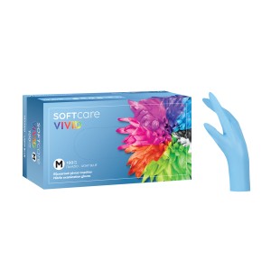 Soft Care Vivid Γάντια Νιτριλίου - Γαλάζιο Γάντια Μιας Χρήσης